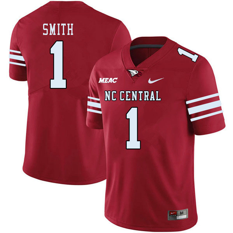 Men-Youth #1 Andrew Smith North Carolina Central Eagles 2023 College Football Jerseys Stitched-Maroo
